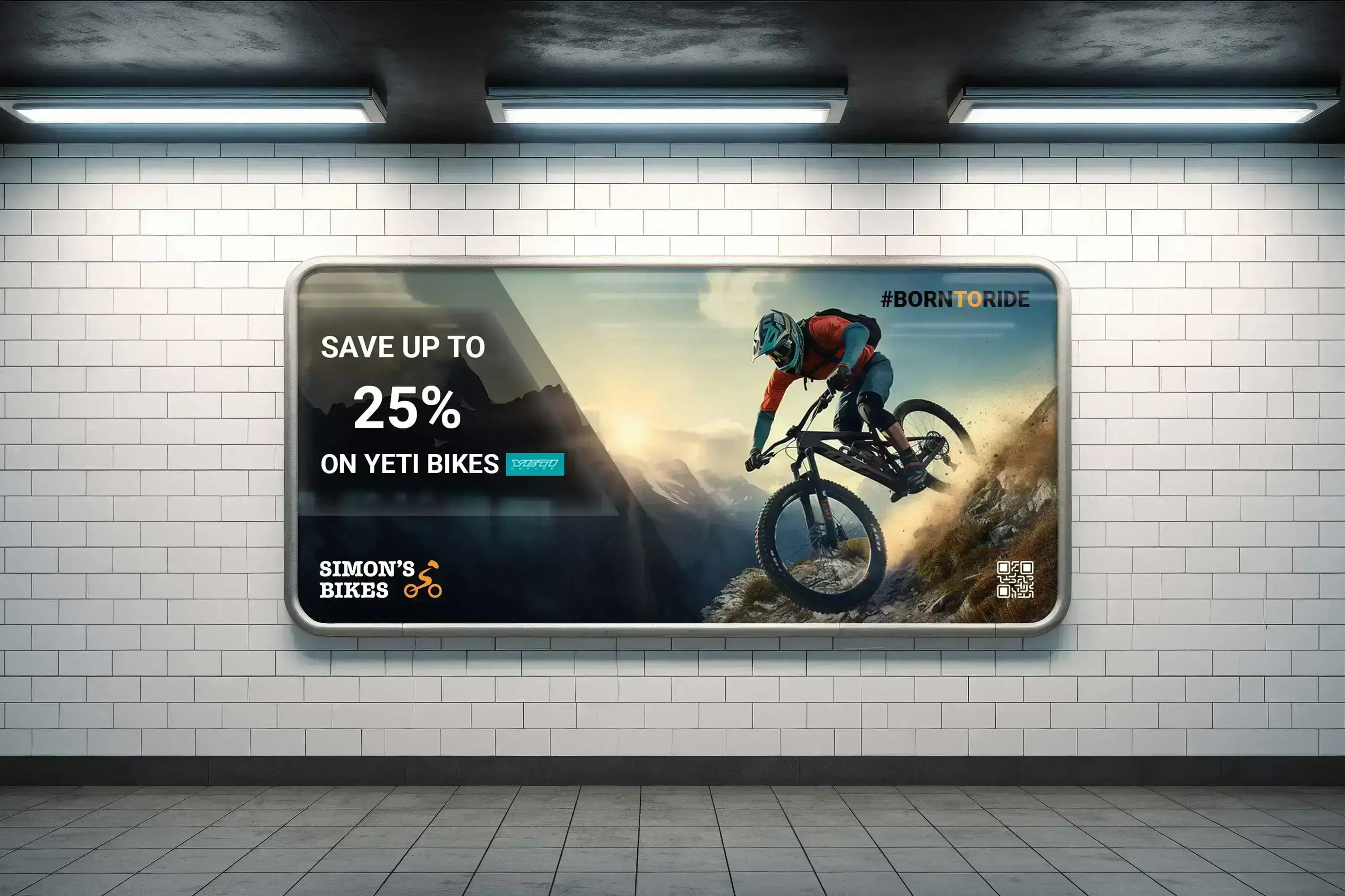 Billboard underground bikeshop